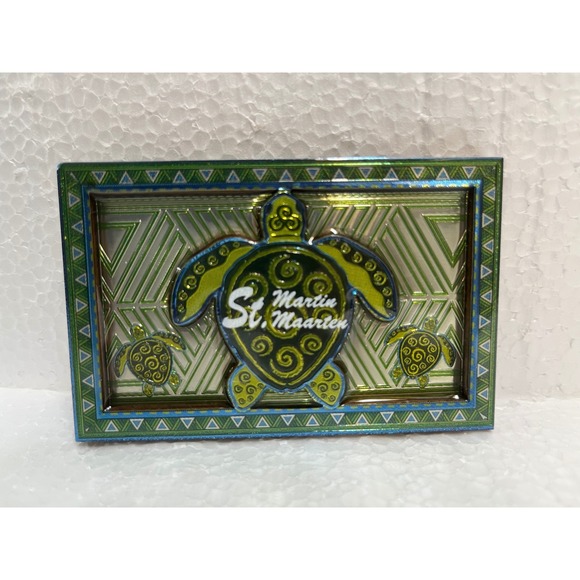 MiaSouv Inc Other - St‎ Martin Sint Maarten 3D Turtle and Sailboat Souvenir Magnets Set